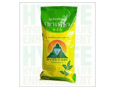 ปุ๋ยอินทรีย์เคมี มูลค้าคาว ตรา เขาเพชร 